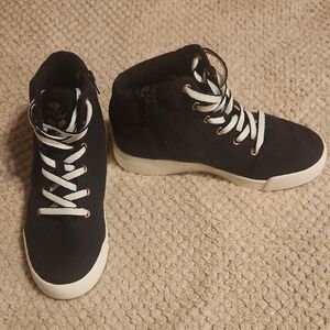 ROXY U Wedge Black High-Top Sneakers